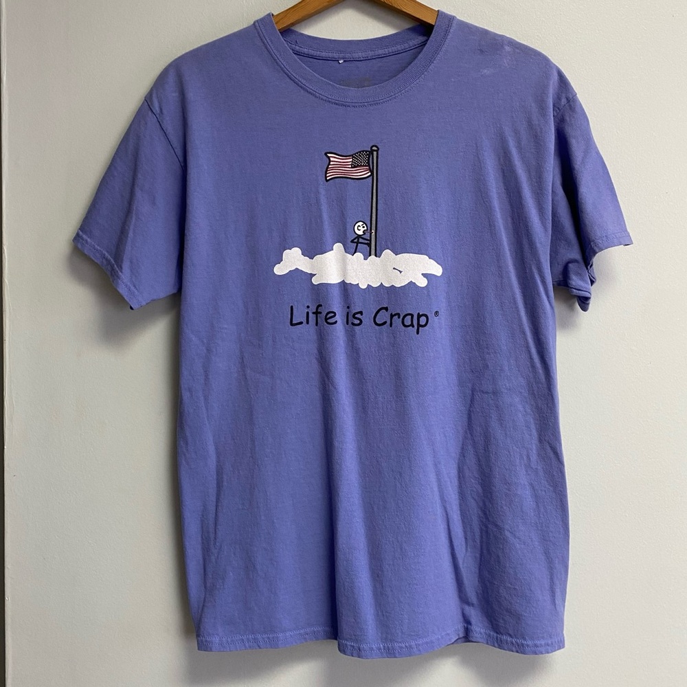 "LIFE IS CRAP" BRISCO TEE - LARGE